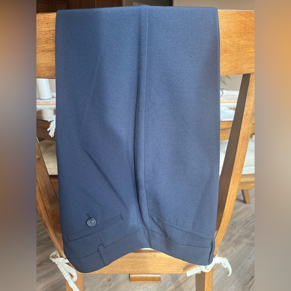 Michael Kors Petite Navy Blue Dress Pants